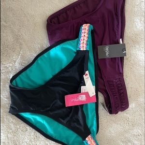 Lot of 2 large bikini bottoms - new with tags